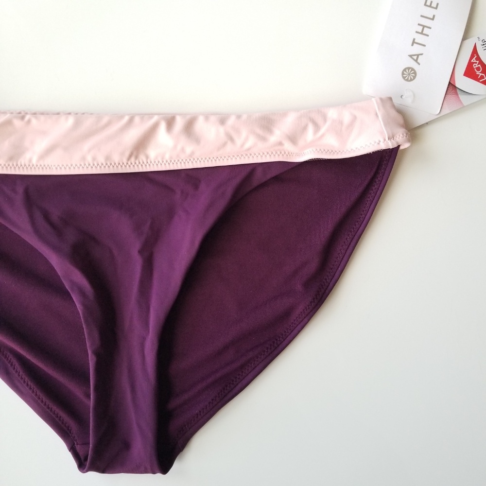 new Athleta Swim Bikini Bottom Mod Block UPF 50+ - Picture 4 of 8